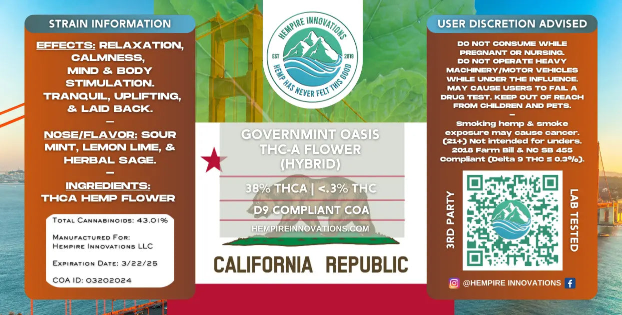 GovernMint Oasis THCa Flower