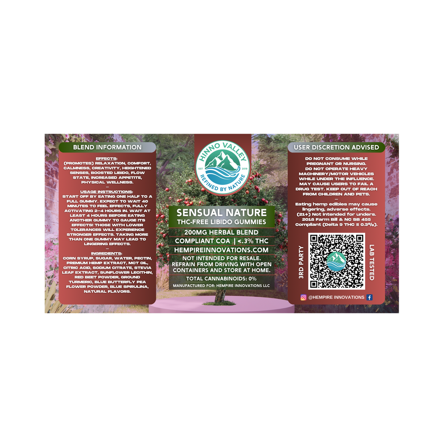 Sensusal Nature THC-Free Libido Gummies1 -1Label