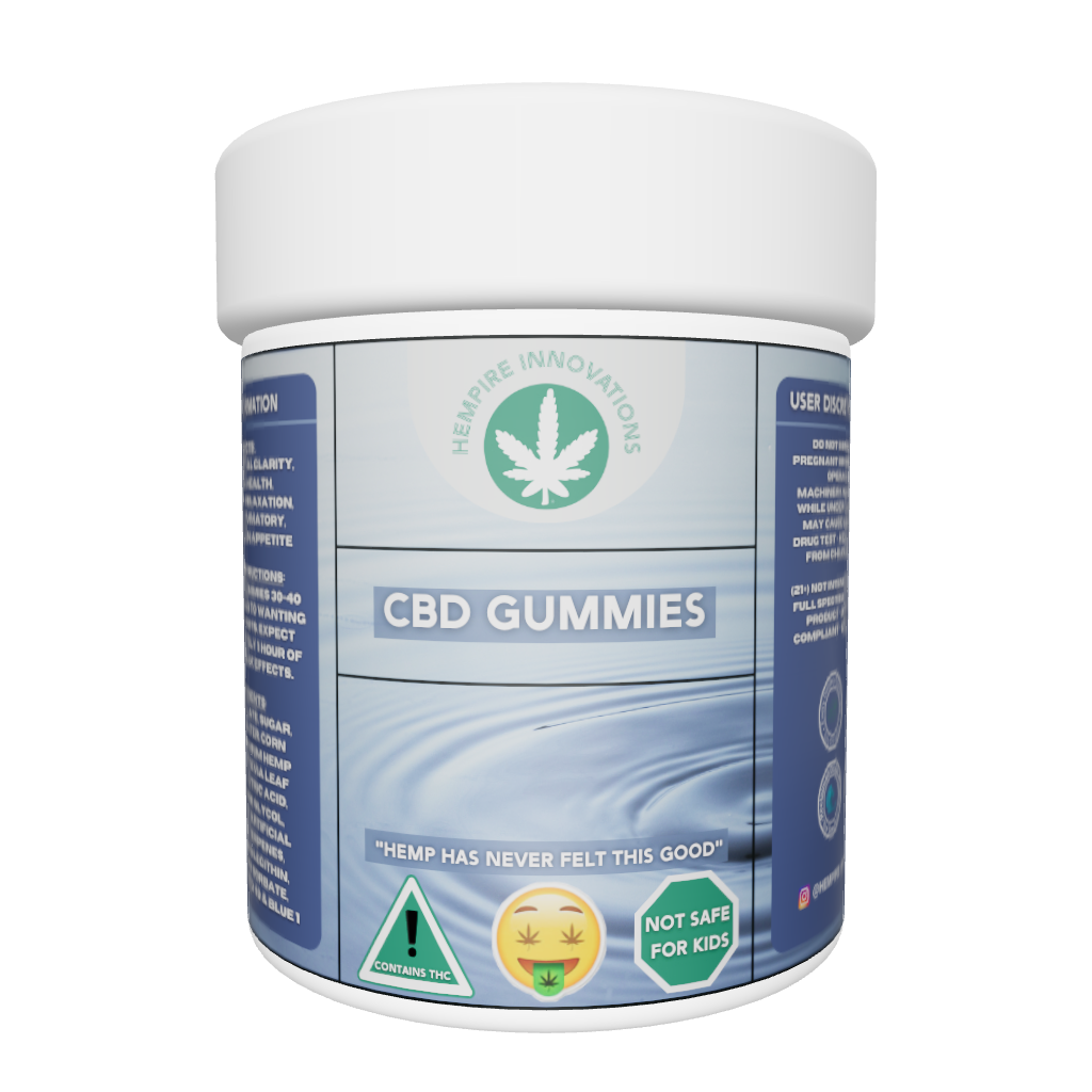 50mg CBD Gummies 3D Jar | Wilmington NC Pickup & Delivery | Nationwide Shipping